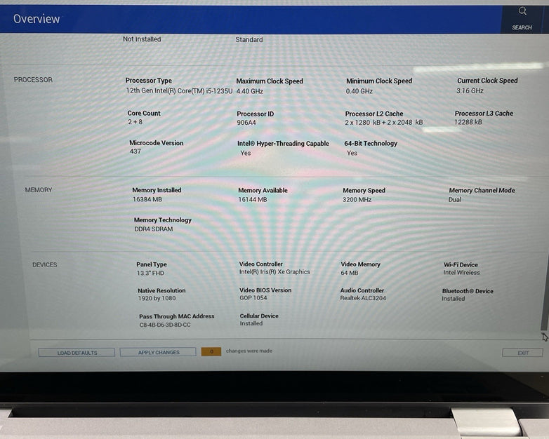 Dell Latitude 5330 13.3" i5-1235U 3.76 GHz 16 GB RAM No SSD/OS/AC