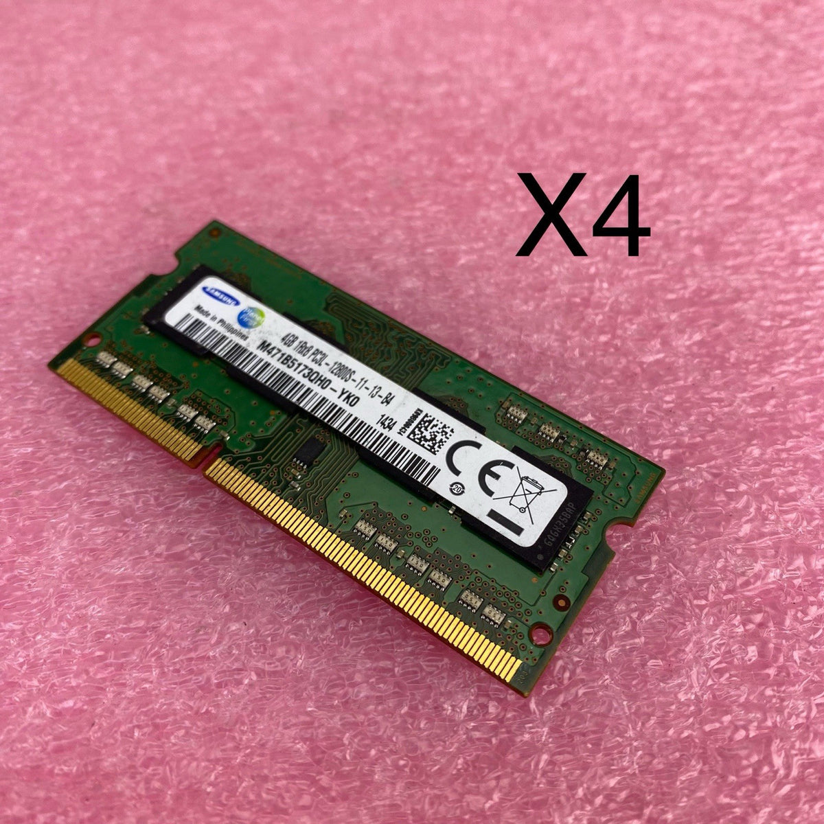 Samsung 4GB DDR3L PC3L-12800S Laptop Memory Ram M471B5173QH0 - Lot of 40