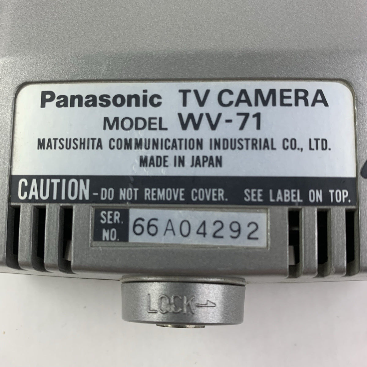 Panasonic WV-71 TV Camera - Untested6