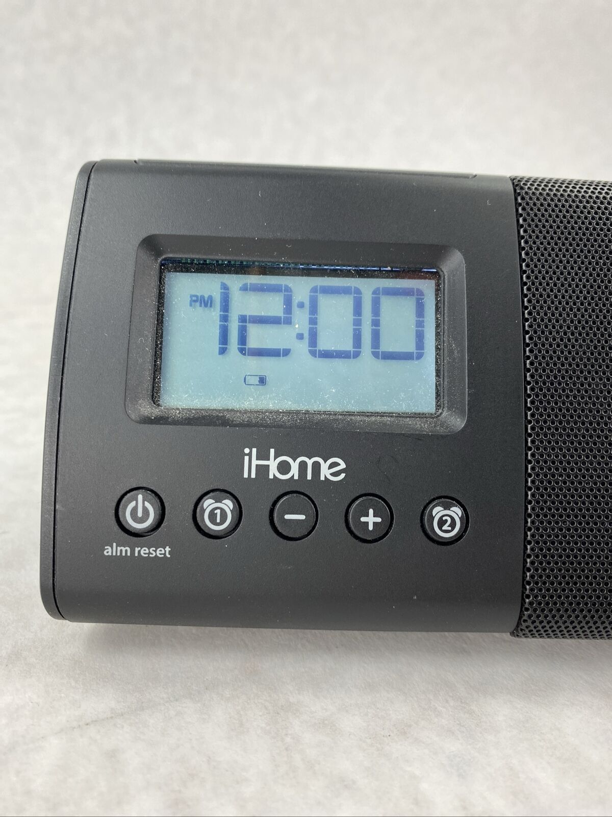 iHome iHM46BC Portable USB Charging Dual Alarm Clock Speaker System  - Black