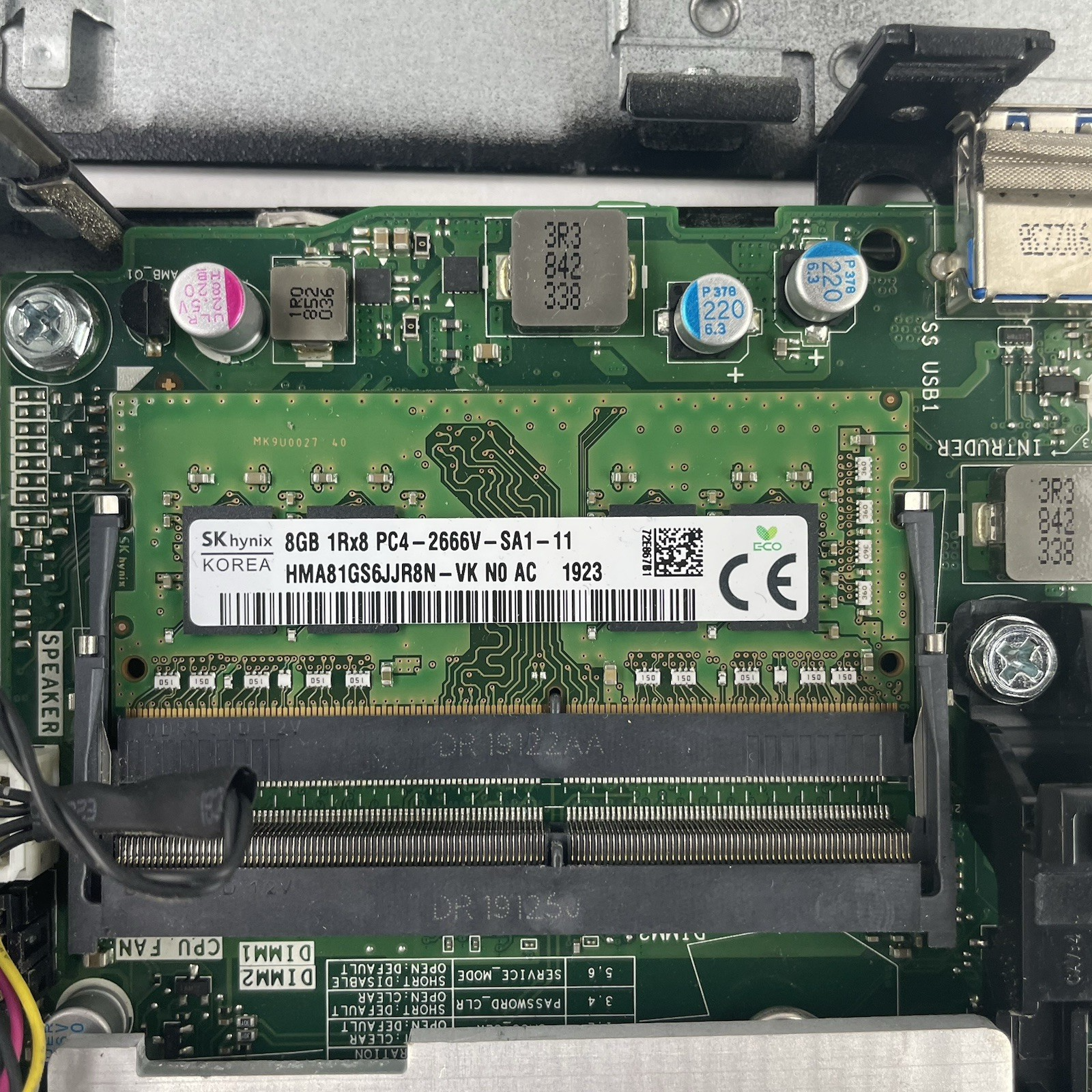 Dell Optiplex 3060 Micro i3-8100T 3.10 GHz 8 GB RAM W/AC No SSD/OS/Antenna15