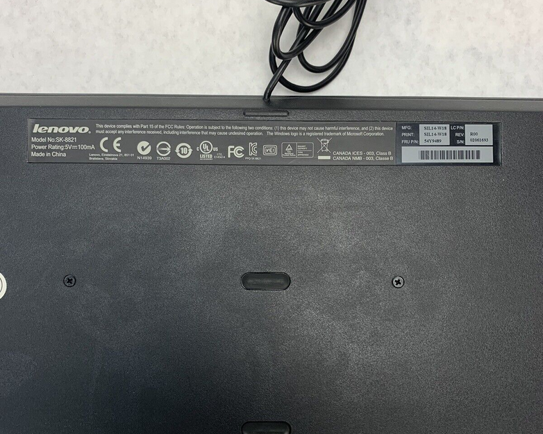 Lot of 2 Lenovo SK-8821 Keyboard SIL14-W18