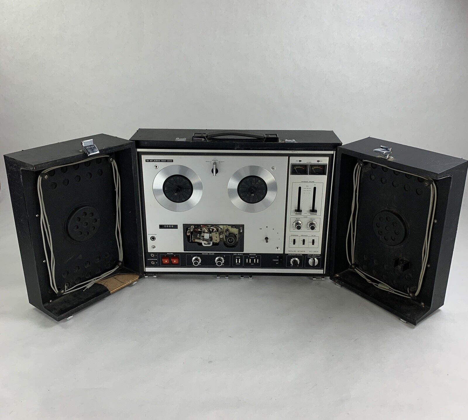 Sony TC-353 Three Head Stereo Tape Recorder for Parts and Repair Powers On
