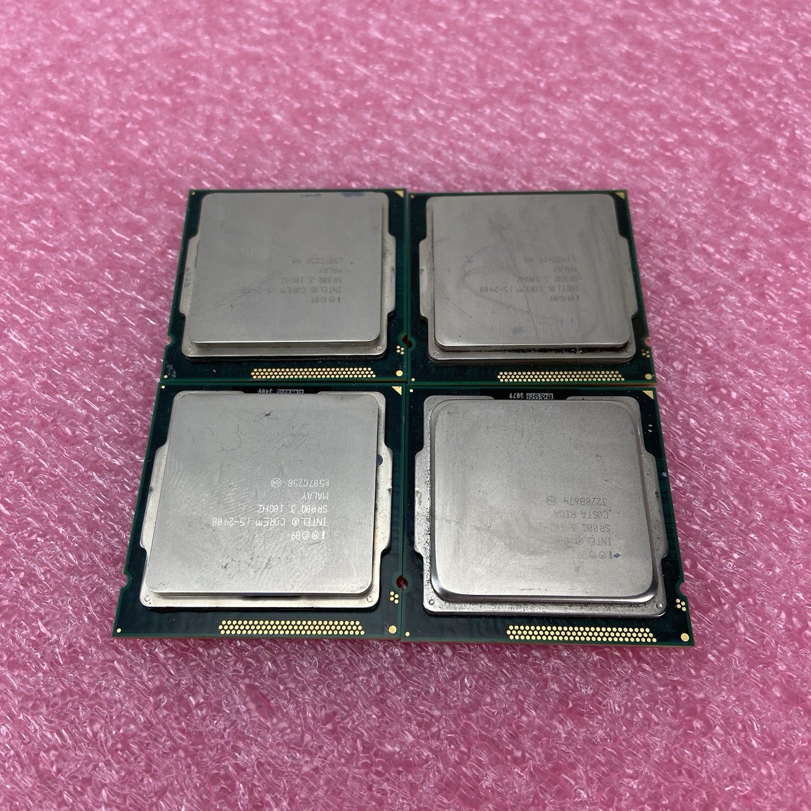 Lot of 4 Intel Core i5-2400 SR00Q 3.1GHz Desktop CPU3