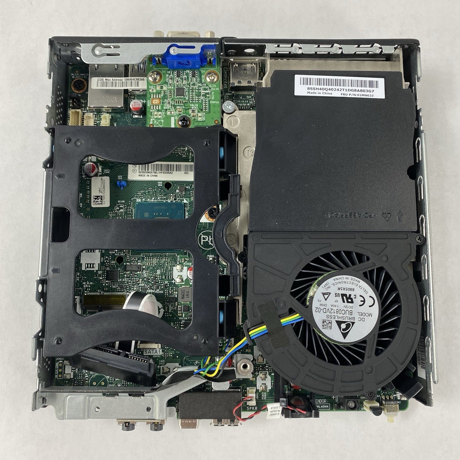 Lenovo ThinkCentre M720Q Micro i5-8500T 2.10 GHz 8 GB RAM DVD-RW No HDD/OS/AC10