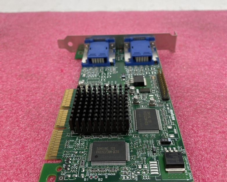 Matrox 971-0302 Rev A G45+MDHA32DCPQF AGP Graphics Card