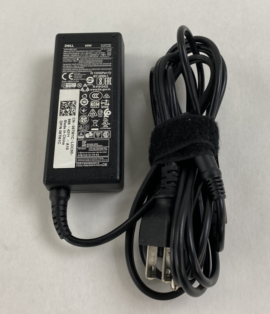 Lot of 6 Dell LA65NS2-01 DP/N: 06TM1C 65W 195V 3.34A 7.4mm Tip AC Adapter