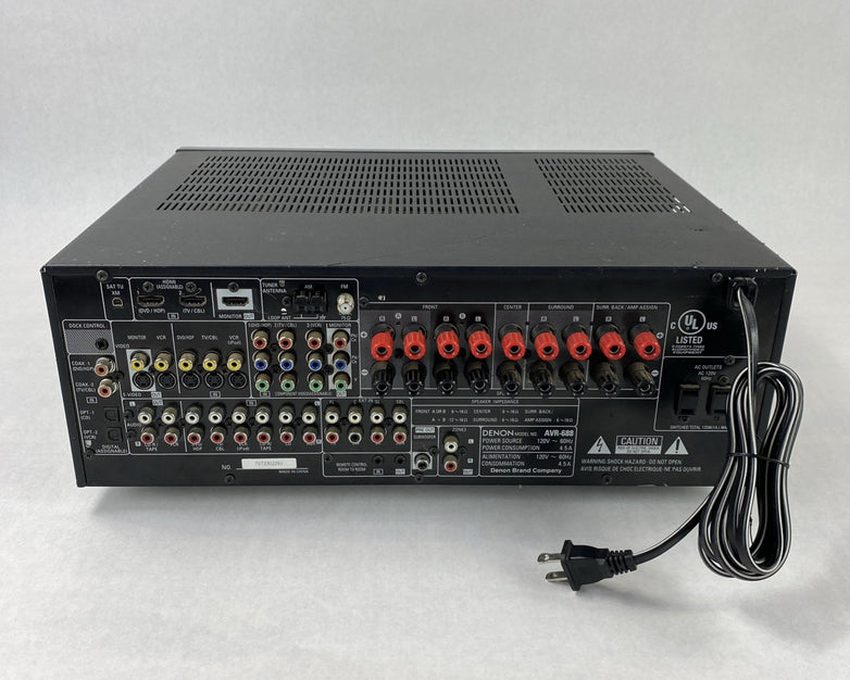 Denon AVR-688 AV Surround Receiver Tested - No Remote