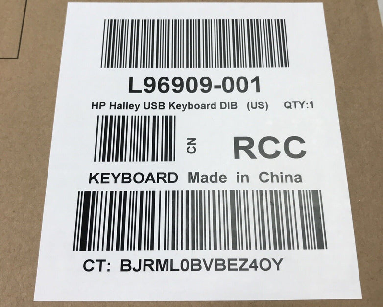HP L96909-001 USB Wired Keyboard (Lot of 6)