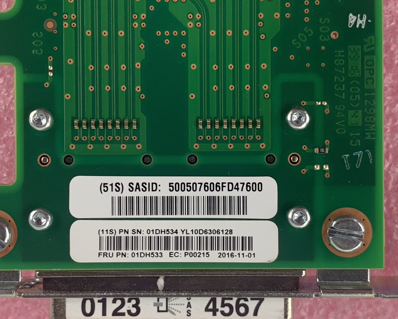 IBM 01DH533 01DH534 PCIe Dual-x4 SAS Adapter