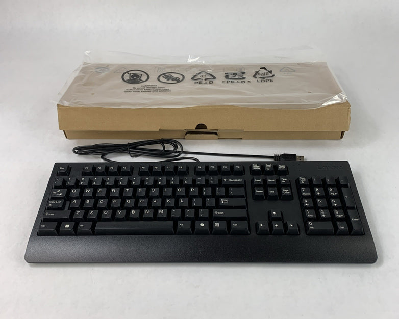 Lenovo 1PSD51P47999 Wired USB AI Desktop Keyboard Black   Untested   Lot of 6