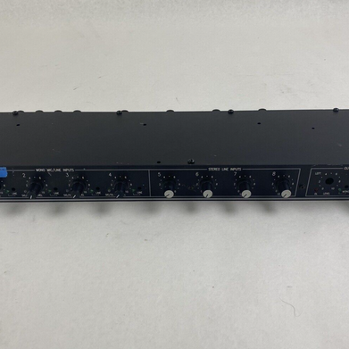 Rane MLM82 8 Channel Rack Mountable Mic/Line Mixer No Power Cord Untested