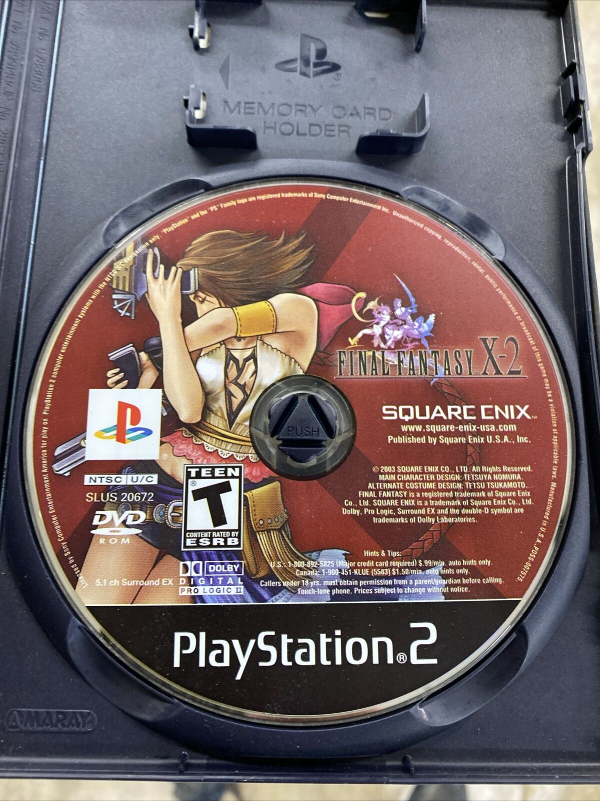 PS2 Final Fantasy X  + FF X-2 for Sony PlayStation 2 Bundle