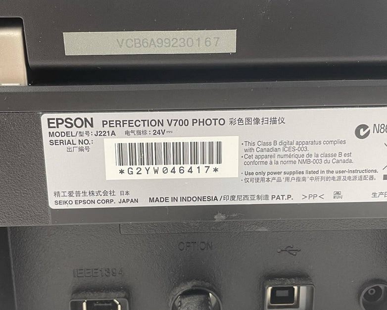 Epson Perfection V700 Photo Flatbed Dual Negative Film Scanner No Power Cord