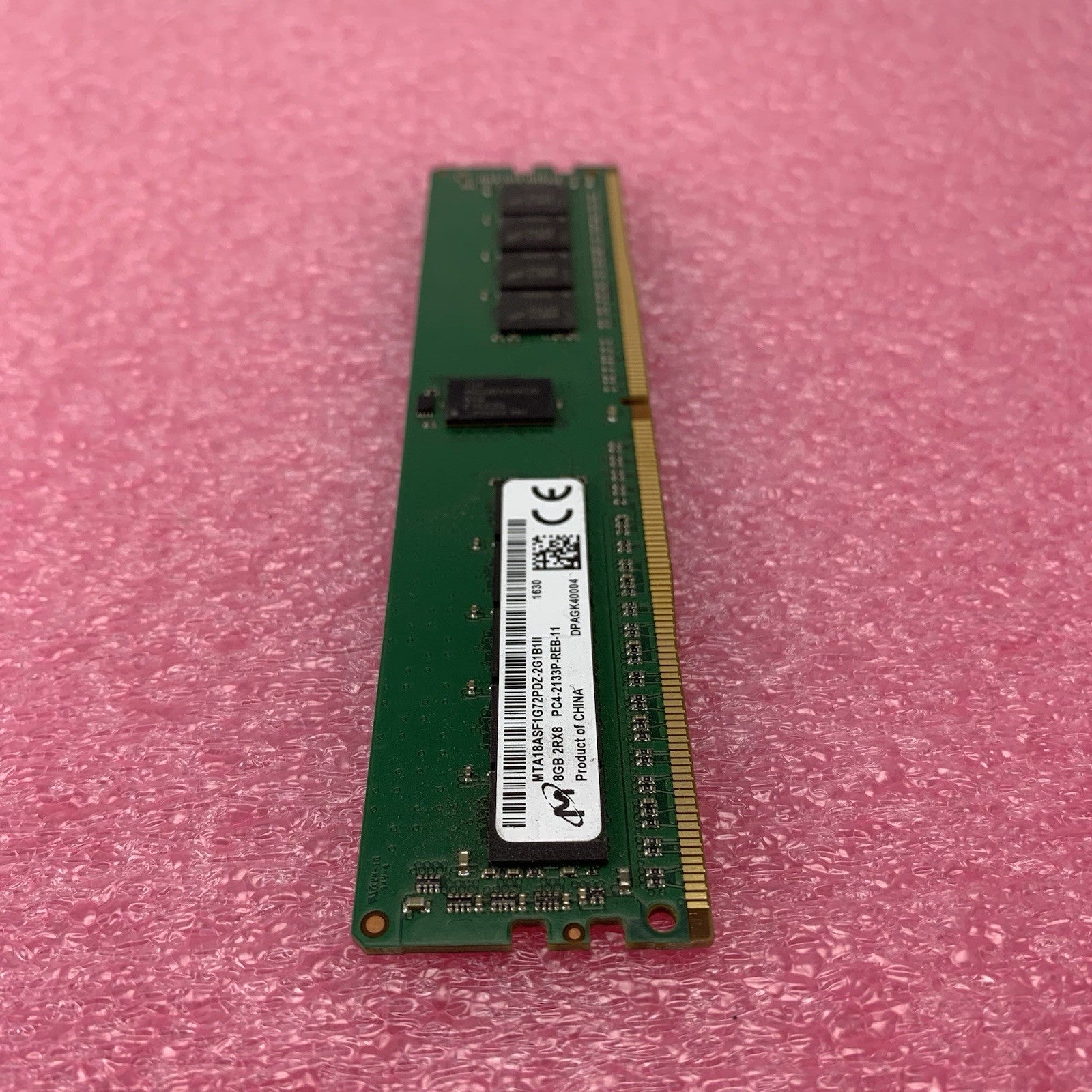 Micron MTA18ASF1G72PDZ-2G1B1II PC4-2133P-REB-11 8GB 1Rx8 Desktop Memory RAM4