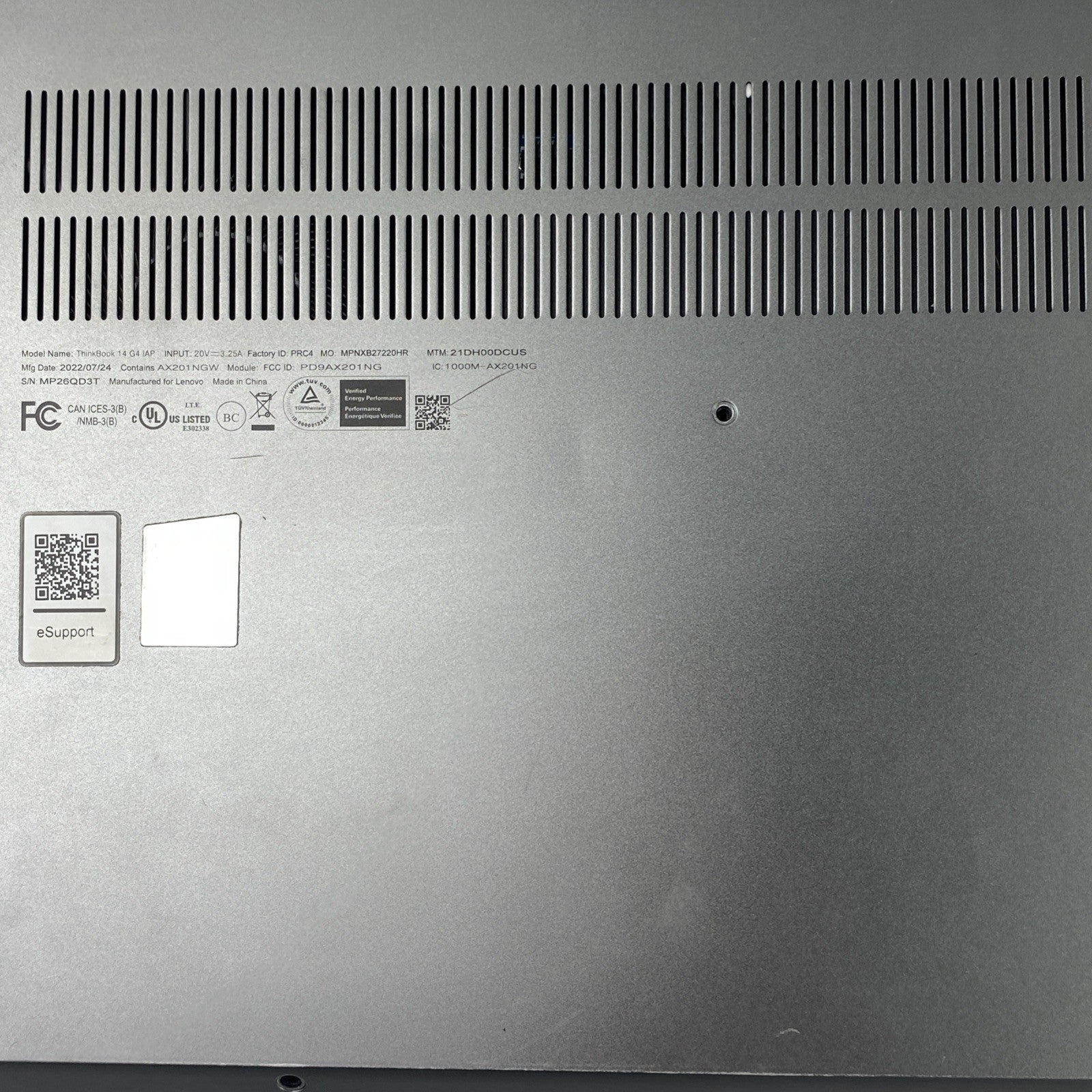 Lenovo ThinkPad 14 G4 IAP 14" Touch Core i7-1255U 2.6 GHz 16GB RAM No HDD No OS