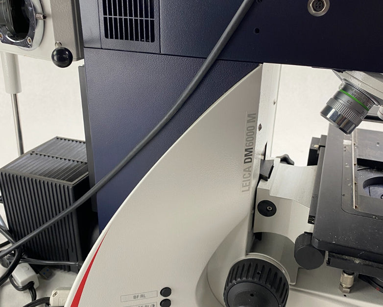 Leica DM6000M Microscope w/ Objectives Power Supplies Clemex Camera