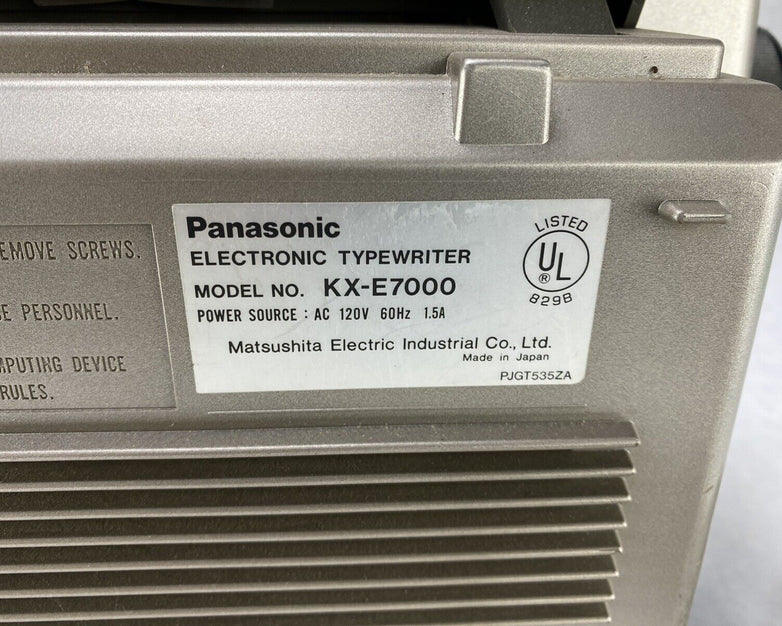 Panasonic KX-E7000 Electric Typewriter Tested