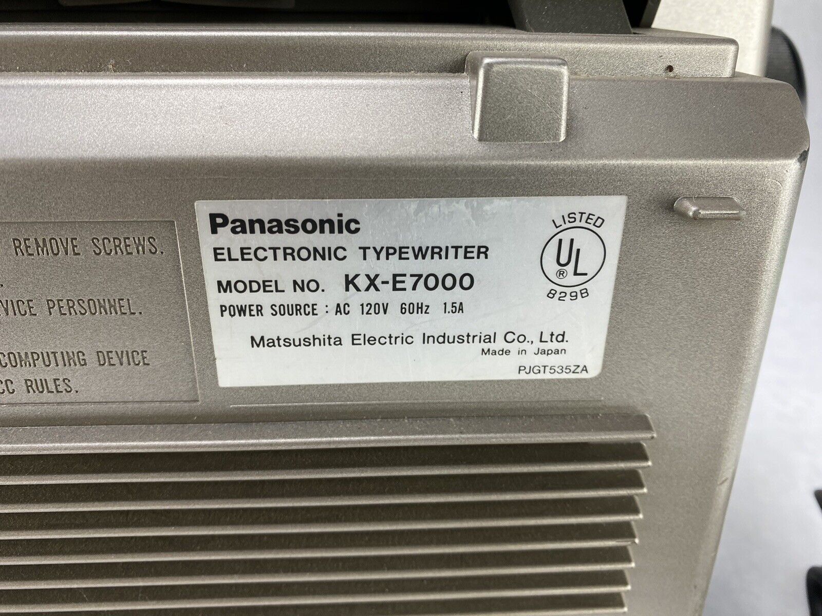 Panasonic KX-E7000 Electric Typewriter Tested