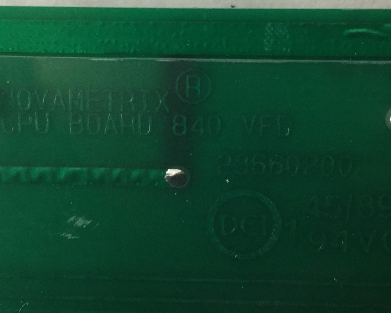 Novametrix CPU Board 840 VFD, 23660200