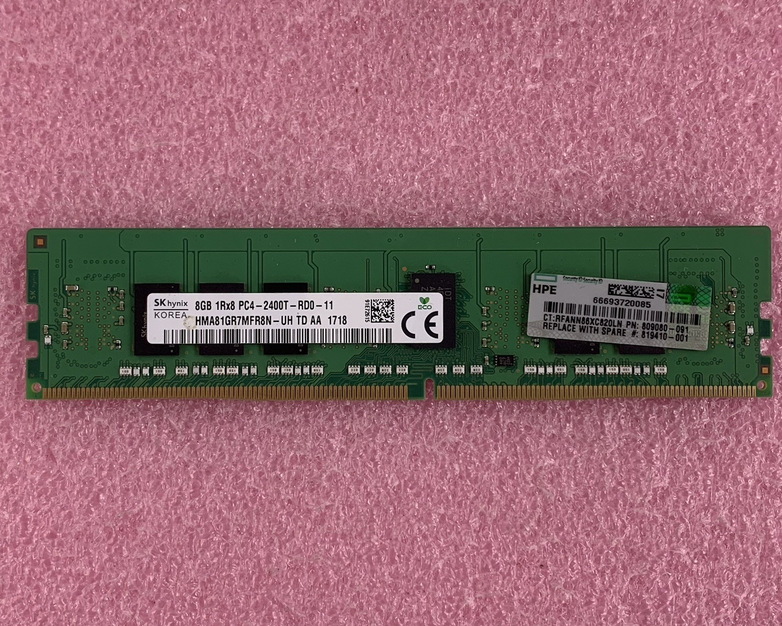 SK Hynix HMA81GR7MFR8N-UH 8 GB 1Rx8 DDR4 PC4-2400T ECC Server Memory Ram