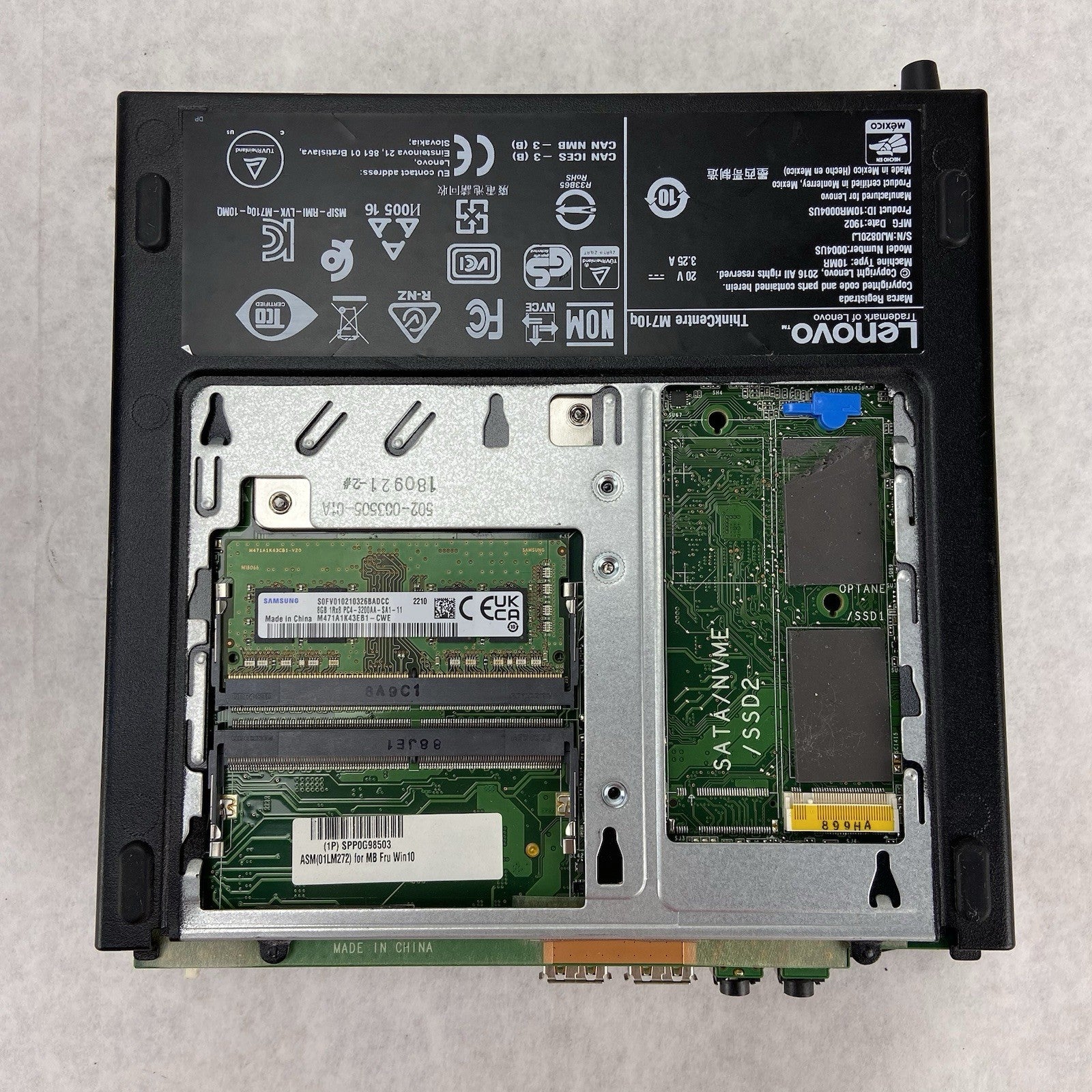 Lenovo ThinkCentre M710q Micro Intel Core i5-7500T 2.7GHz 8GB RAM No HDDOSAC10