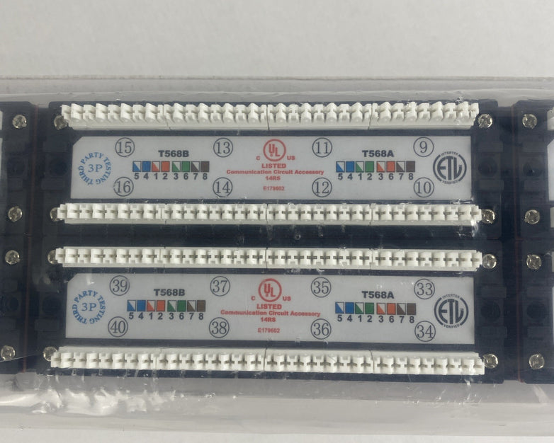 48 Port Cat 6 patch Panel Open Box Sealed Panel