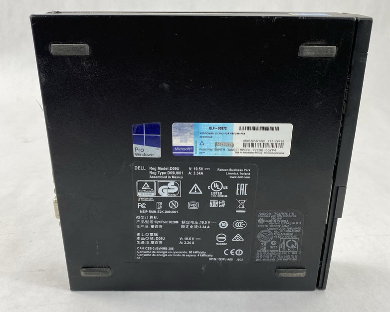 Dell OptiPlex 9020M Micro Intel Core i5-4590T 2GHz 8GB RAM No HDD OS AC READ