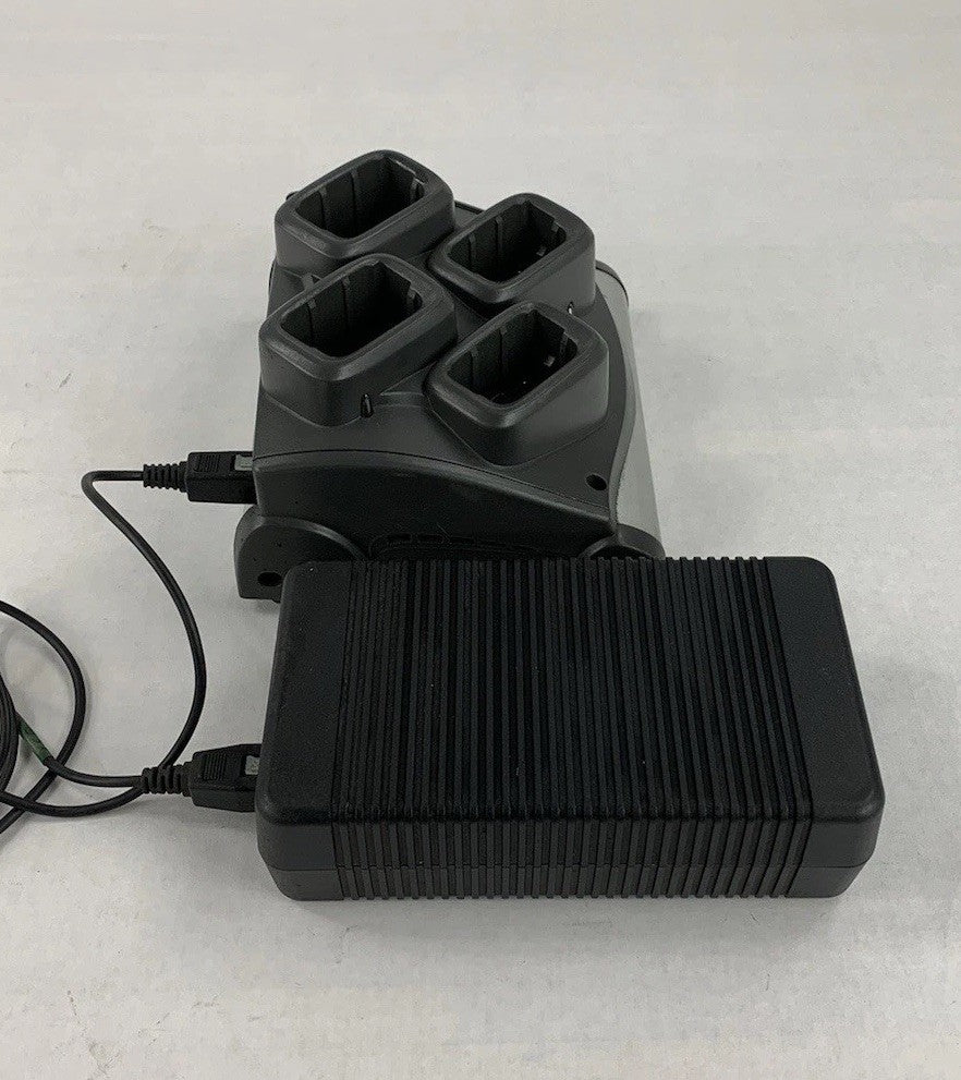 Symbol SAC9000-4000 4-Bay Battery Charger w/PWRS-14000-241R Power Supply