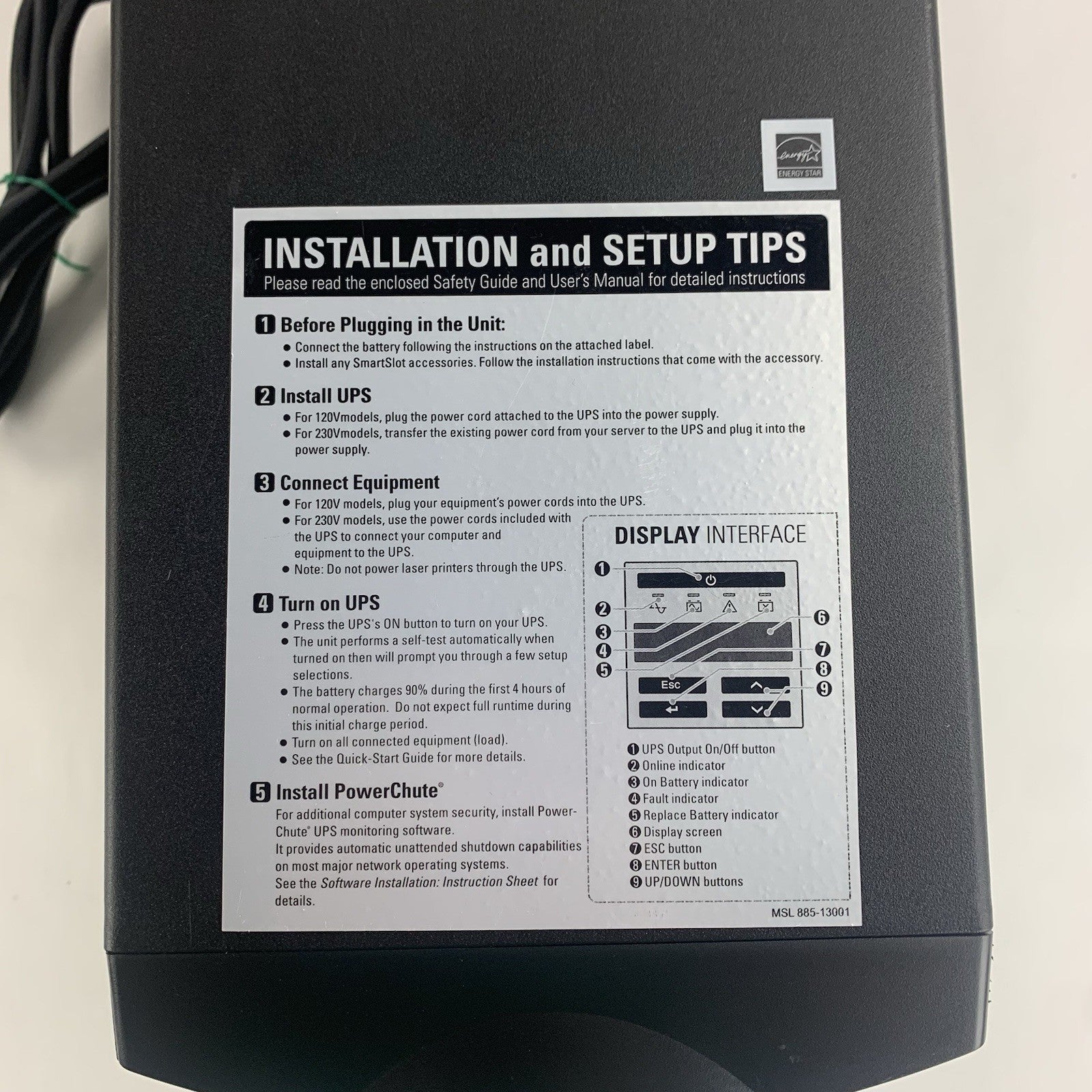 APC SMT1000 Smart-UPS 1000  Uninterrupted Power Supply No Battery2