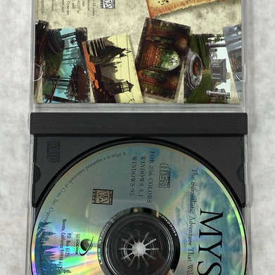 Riven 1997 + Myst 1993 Bundle MPC Classic Windows PC Game with Manuals