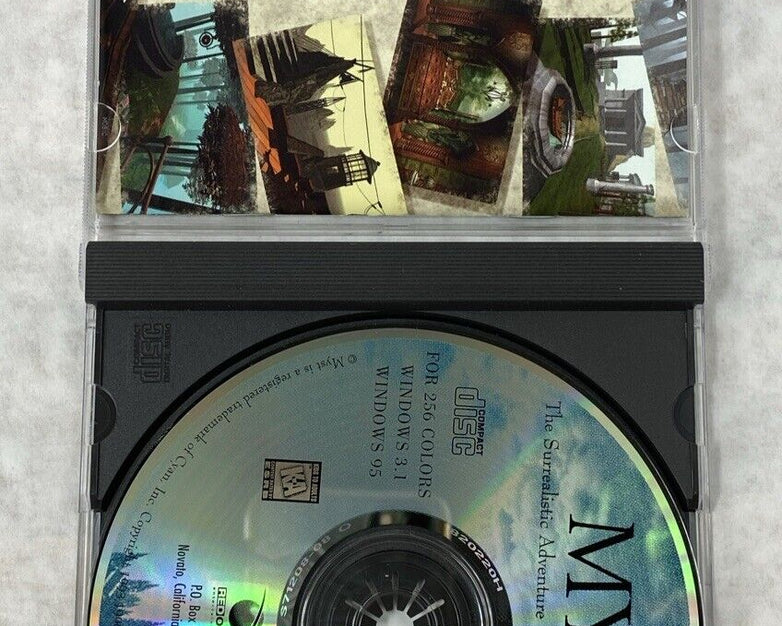 Riven 1997 + Myst 1993 Bundle MPC Classic Windows PC Game with Manuals
