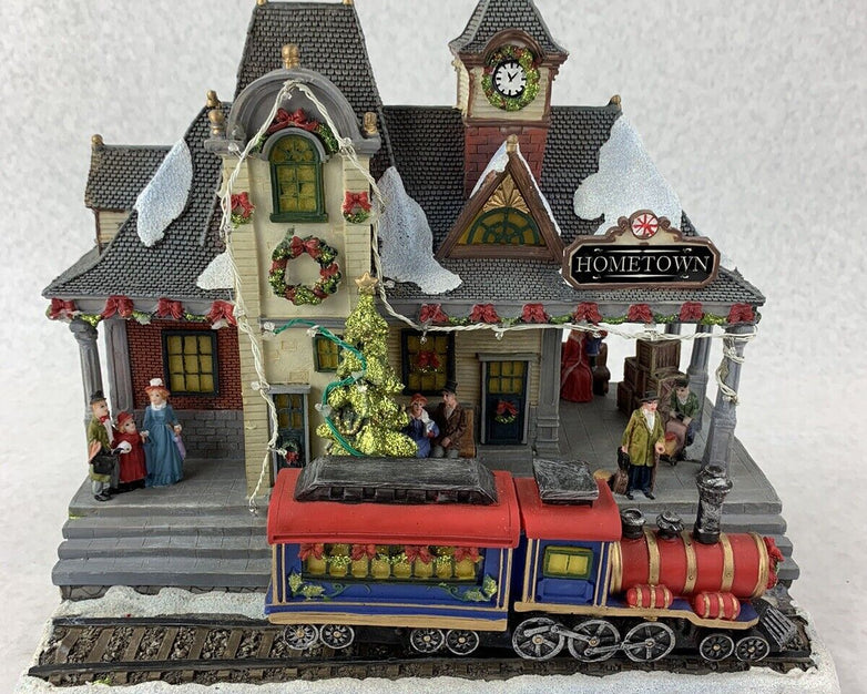 Vintage Hometown Timeless Moments Christmas Train Station