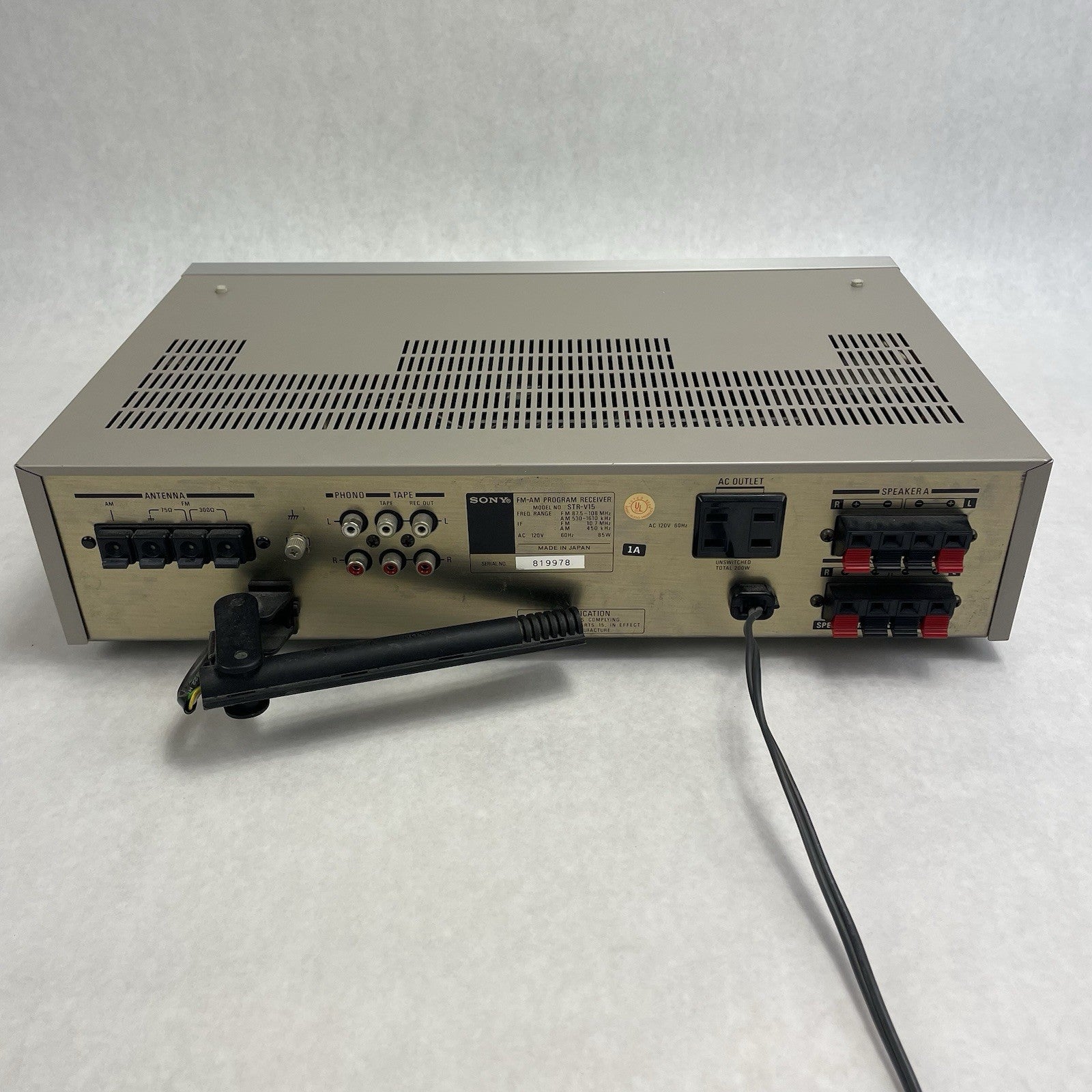 SONY STR-V15 Stereo Receiver Programmable Presets Tested