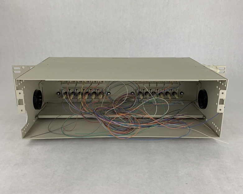 Siecor FDC-CMH-024 Rack Mount Jumper Storage Fiber Cabinet w/ Rack Ears