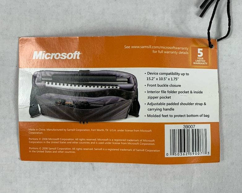 Microsoft Vintage Laptop Messenger Bag 16" x 12"