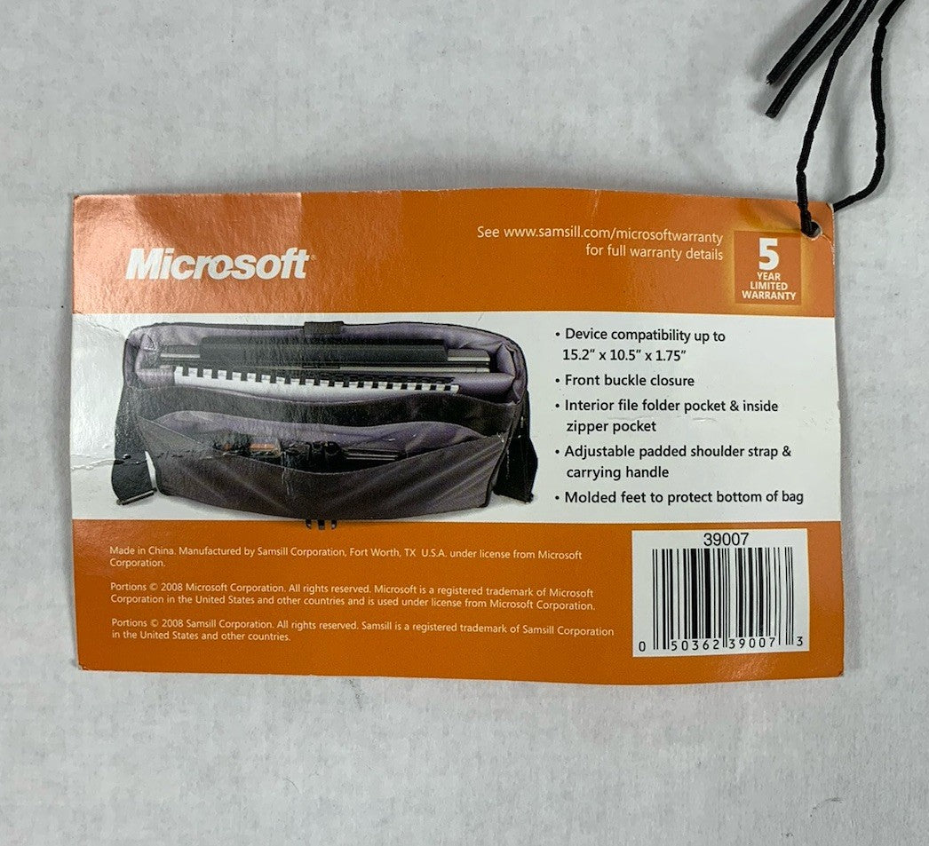 Microsoft Vintage Laptop Messenger Bag 16" x 12"