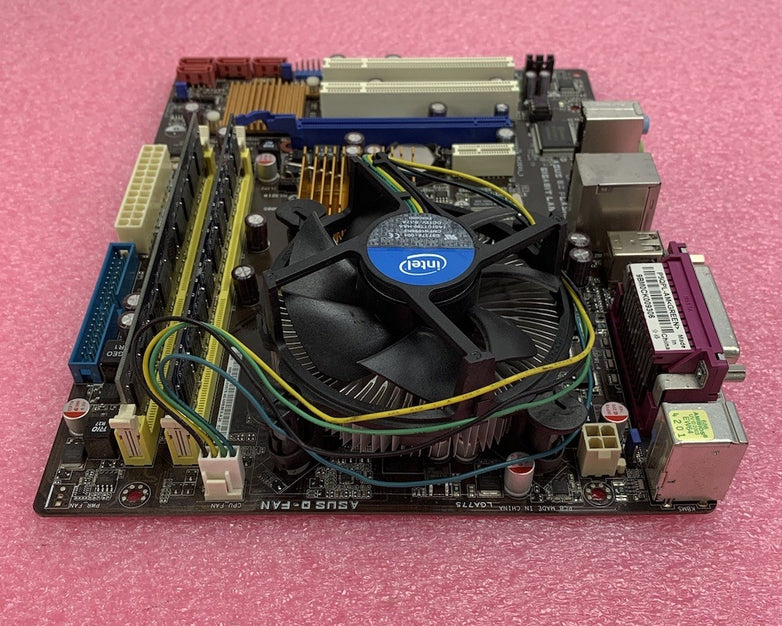 ASUS P5QPL-AM Motherboard Intel Core 2 Duo E7500 2.93GHz 2GB w/ Shield