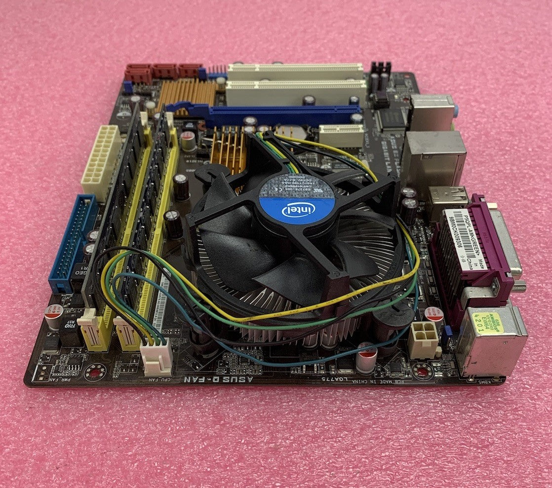 ASUS P5QPL-AM Motherboard Intel Core 2 Duo E7500 2.93GHz 2GB w/ Shield