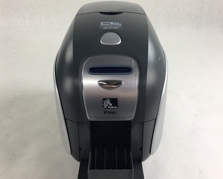Zebra P110i Thermal Single-Sided Direct Card Printer Needs Printhead Tested