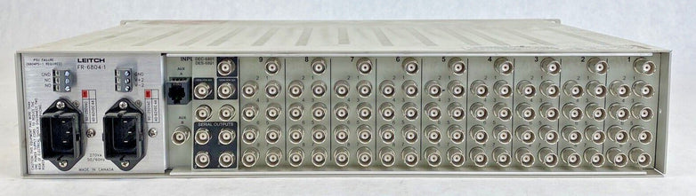 Leitch FR-6804-1 Digital Glue w/ 2x 6804PS1 +8x VSM-6804 cards +1x DEC-6801 card