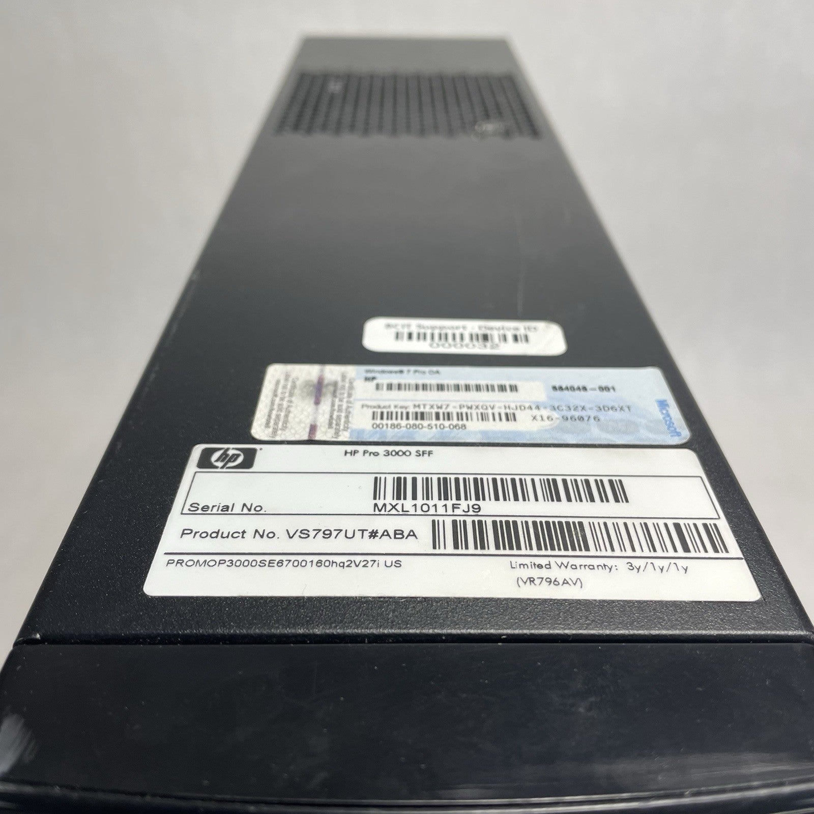 HP Pro 3000 SFF Pentium Dual-Core E6700 3.20 GHz 8 GB RAM No HDD No OS