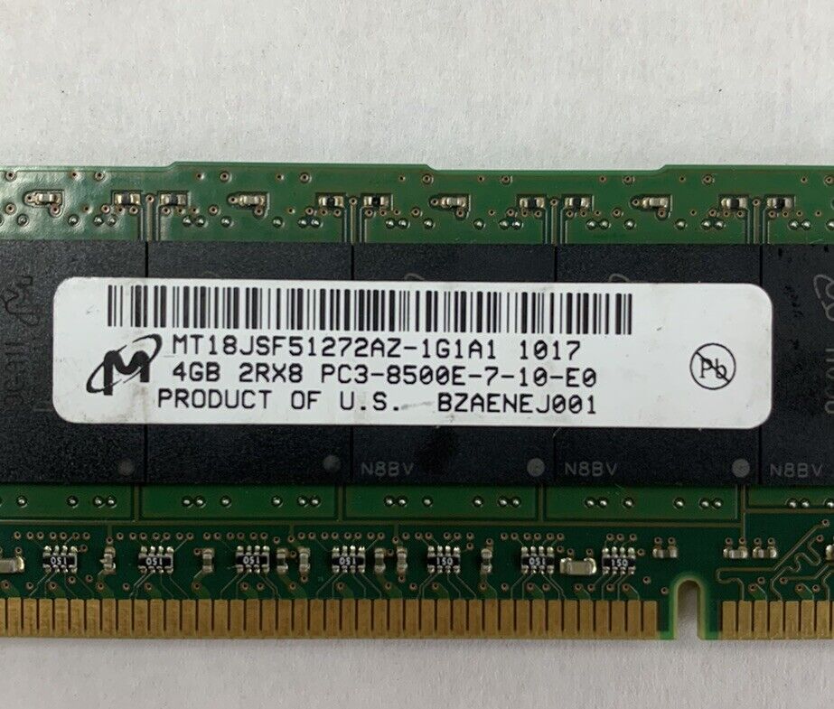 16GB Kit 4GBx4 2RX8 PC3-8500E RAM