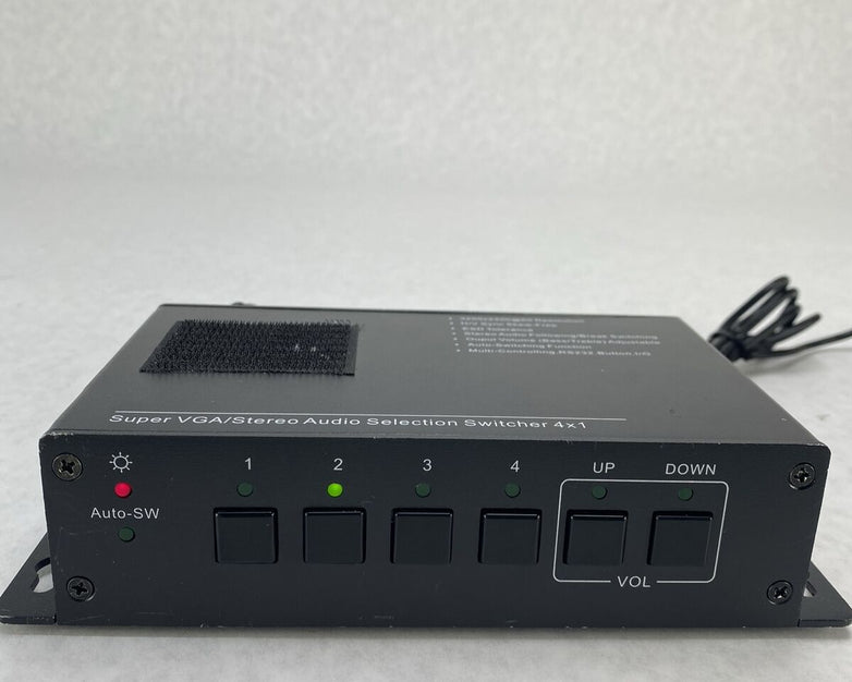 Aurora AS-41V R2 4 x 1 Super VGA Stereo Audio Selection Switcher with PSU