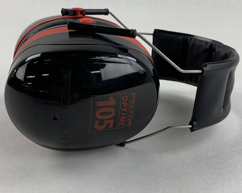 Peltor Optime 101 3M Ear Muffs Black/Red Hearing Conservation Lot of 4x