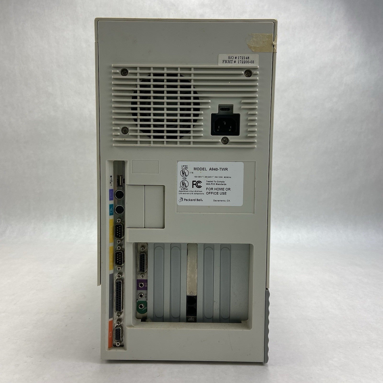 Vintage Packard Bell Multimedia 730 MT Cyrix 6x86mx 200MHz 40MB RAM No HDD/OS5