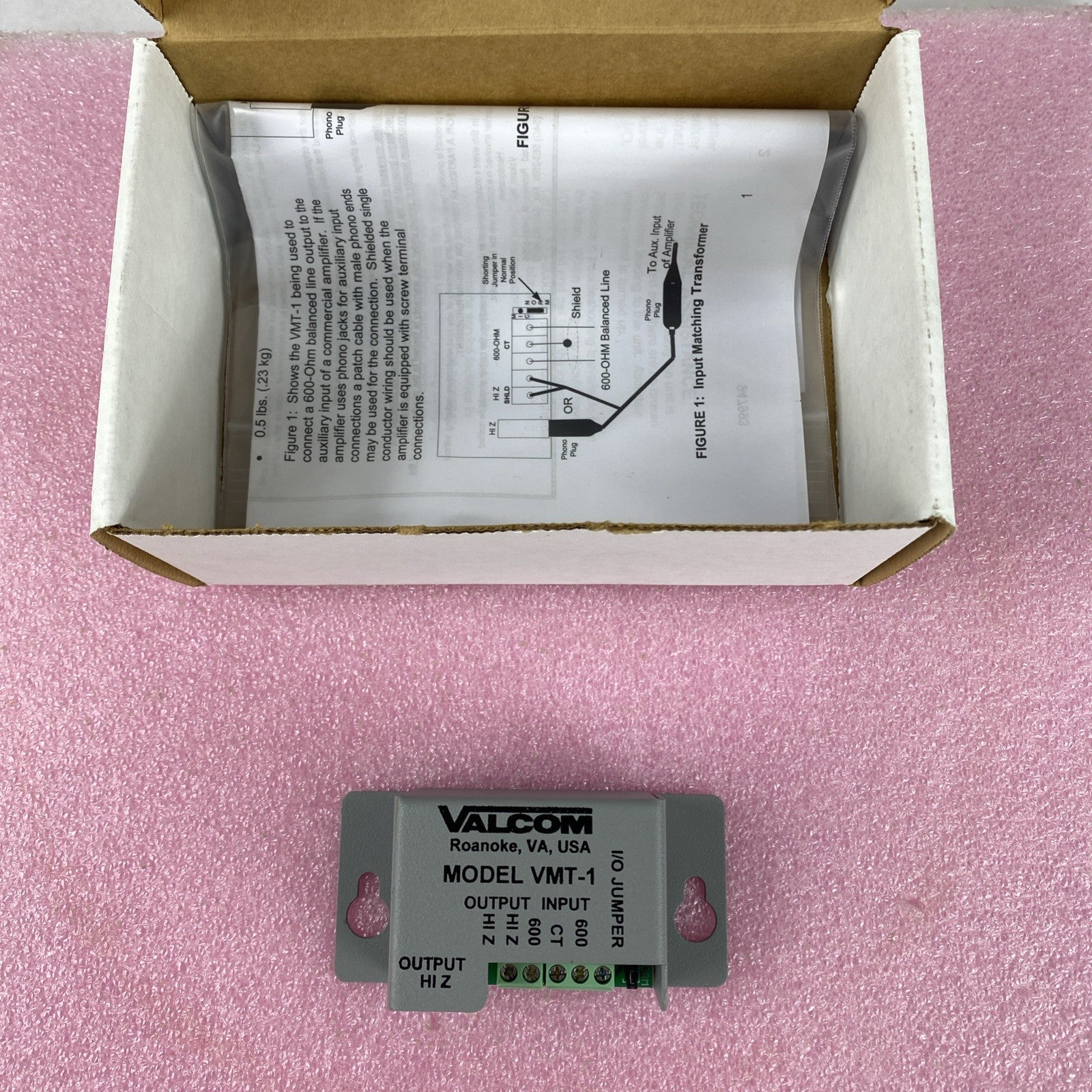 Valcom VMT-1 Matching XFM Line 5