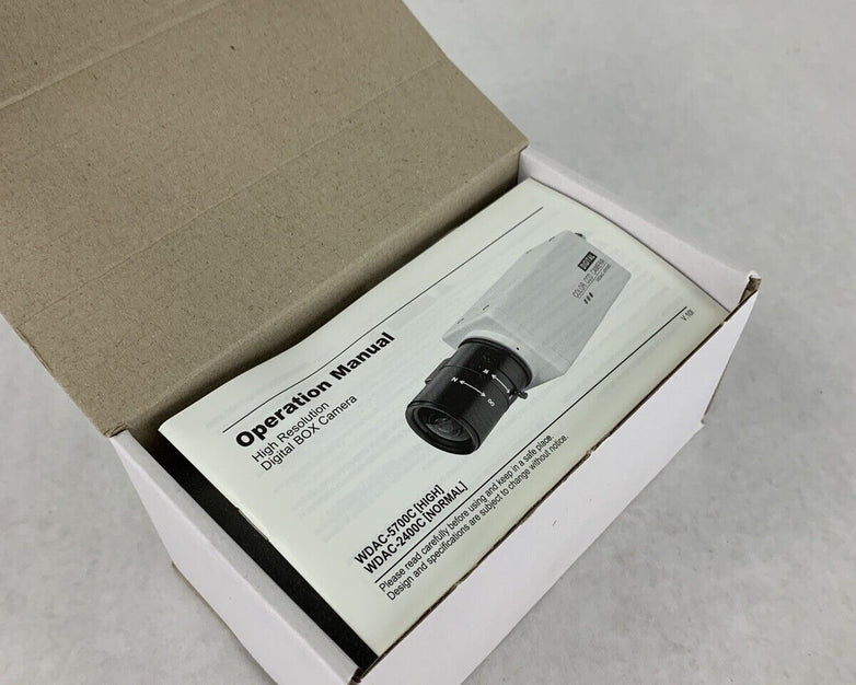 New Diebold Security Cam Set w Weldex Color CCD Digital Camera WDAC-5700C-MKIT