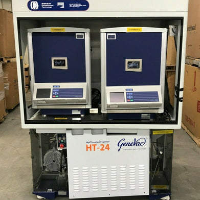 GeneVac HT-12 Series II Lot of 2 Evaporators w/ VC4000D & Edwards Pump HT-24