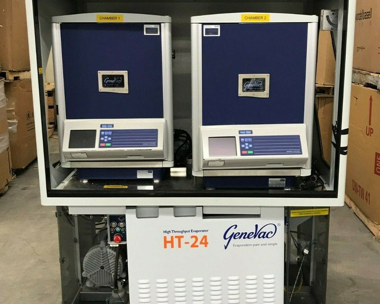 GeneVac HT-12 Series II Lot of 2 Evaporators w/ VC4000D & Edwards Pump HT-24